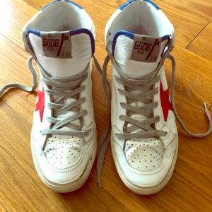 Golden Goose 2.12 Sneaker in White Leather SIZE 38